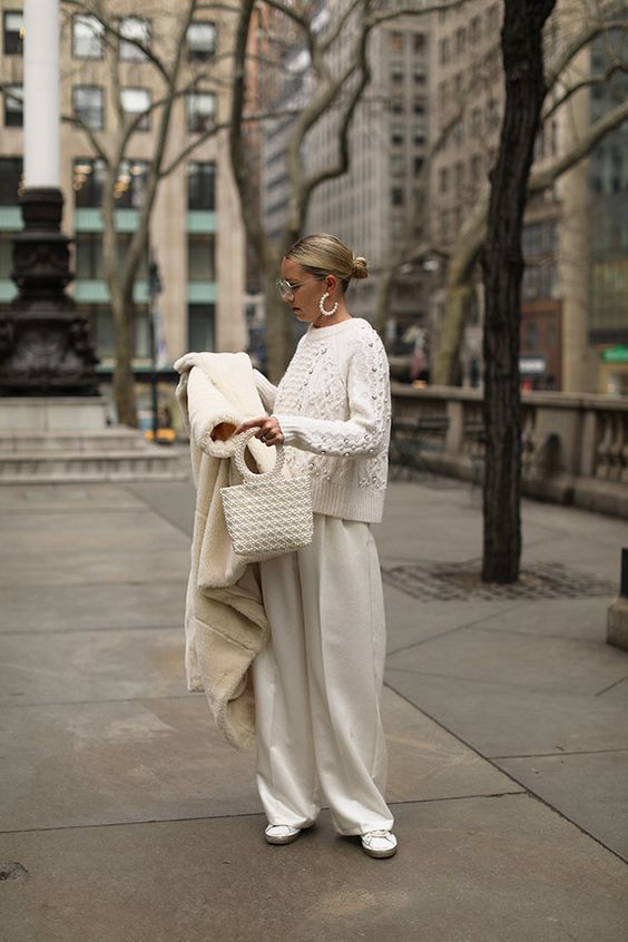 total look blanc femme