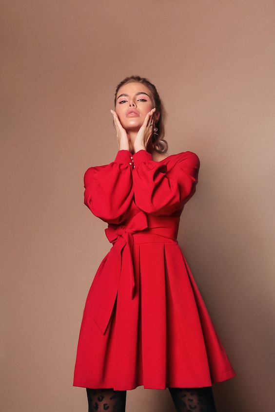 robe rouge hiver