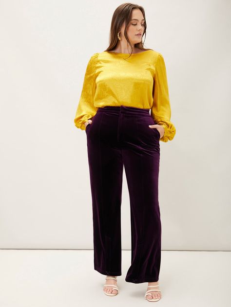 blouse grande taille jaune